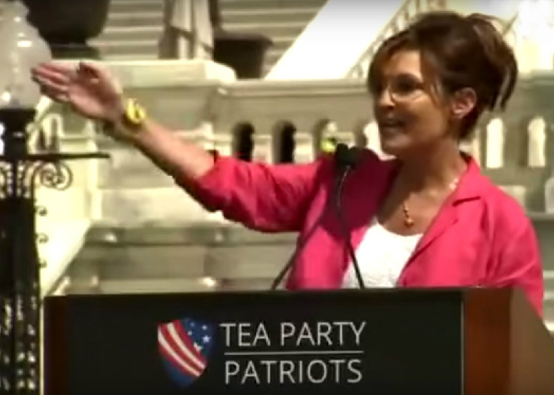 Did Sarah Palin Just Call #BlackLivesMatter Protesters “Dogs” At Tea Party Rally? You Betcha!