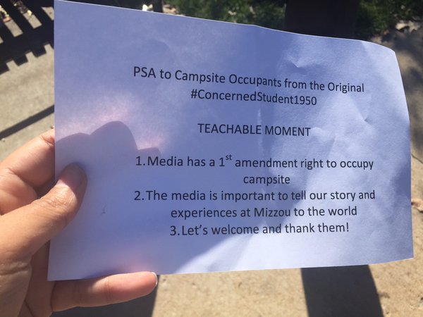 #ConcernedStudent1950 Activists Back Off Media Censorship, Call It A “Teachable Moment”