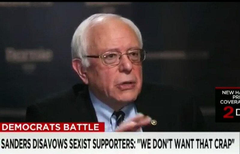 Sanders Tells His Sexist ‘Bernie Bros’ To Get Lost: “We Don’t Want That Crap”