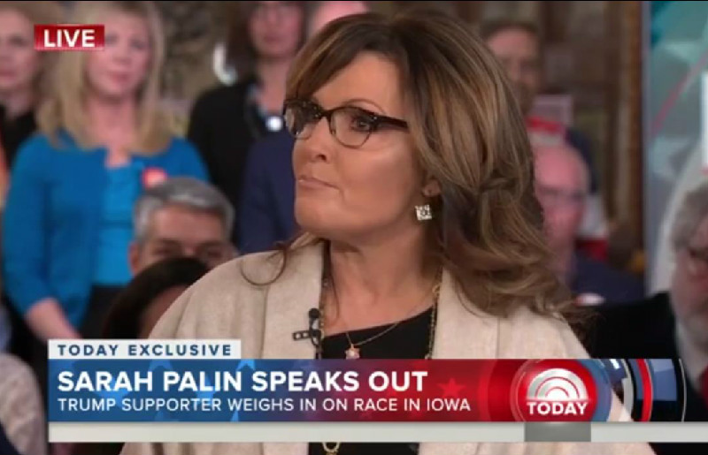 Sarah Palin Does Her Best Sarah Palin Impression While Playing Victim During TODAY Interview
