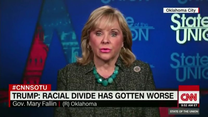 Oklahoma Governor Claims Trump Is “Trying To Campaign As A Racial Healer”