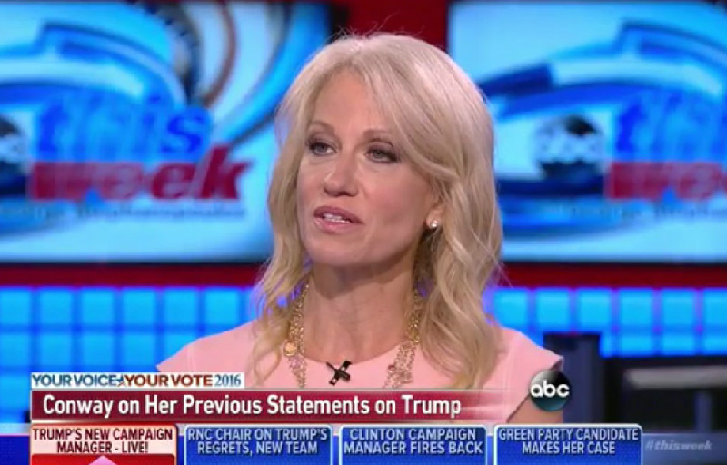 New Campaign Manager Kellyanne Conway Insists Trump “Doesn’t Hurl Personal Insults”