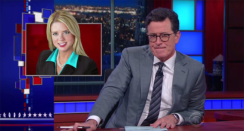 Stephen Colbert Wonders Why Trump Supports ‘Dog Stealer’ Pam Bondi