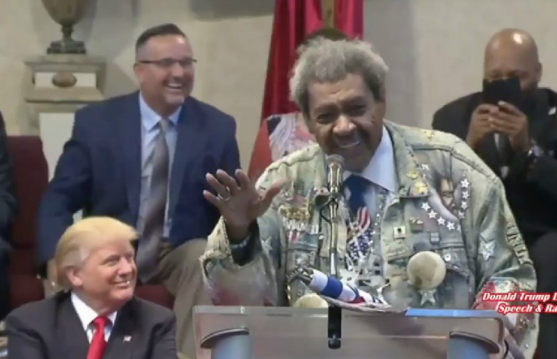 Trump Laughs As Don King Drops N-Word While Introducing Him At Cleveland Church