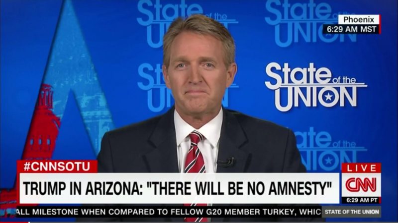 GOP Senator Jeff Flake Won’t Vote For Trump, Sees Hillary Clinton Winning Arizona