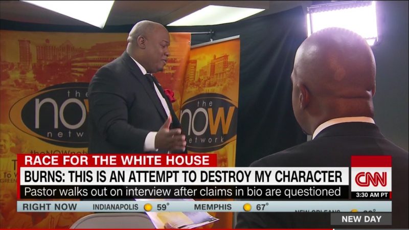 Pastor Mark Burns Walks Out Of Interview After CNN Busts Him For Lying About Bio