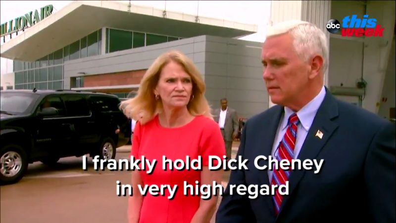 Mike Pence On His Role Model For VP: “I Frankly Hold Dick Cheney In Very High Regard”