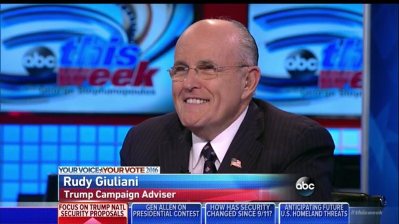 Rudy Giuliani Laughs About Taking Oil From Iraq, Says Anything Is Legal During A War