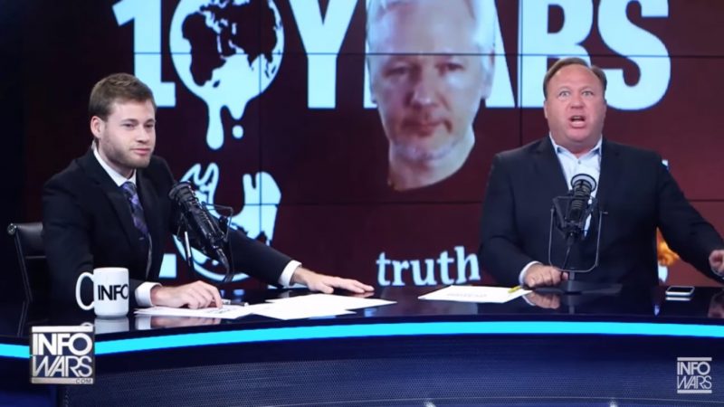 “Julian Assange Is A Hillary Butt-Plug”: Alex Jones Melts Down Over WikiLeaks Troll Job