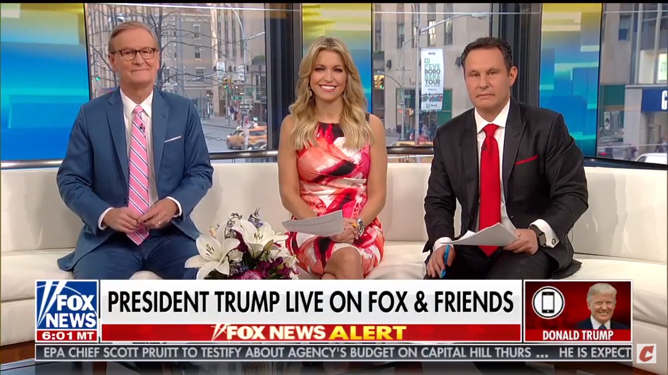 Trump Begins Off-The-Rails Fox & Friends Interview By Admitting He Didn’t Get Melania A Birthday Gift