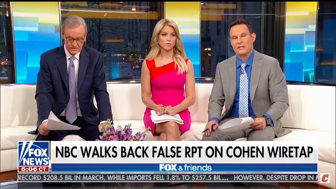 Fox News Host Apparently Thinks NBC Bungled Cohen Report Because They’re Upset Trump’s Creating Jobs