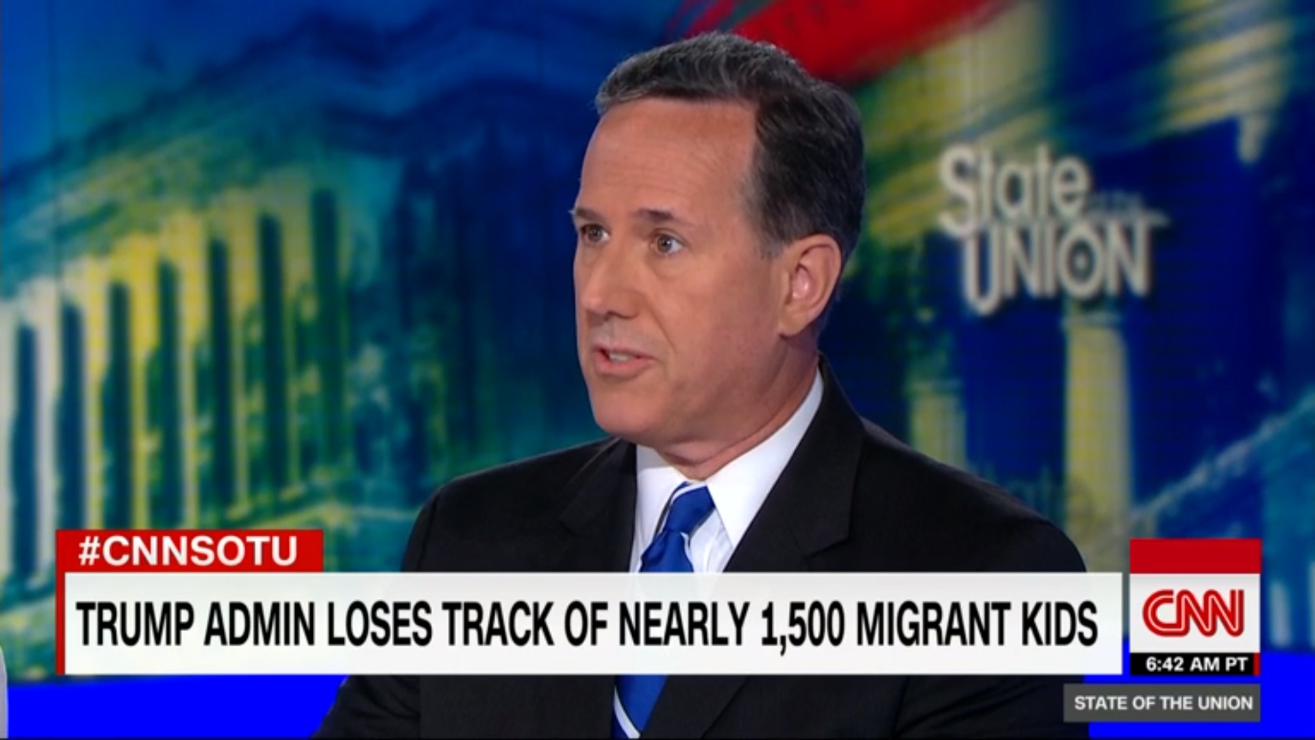 Liberals Tear Into Rick Santorum After He Defends Trump Admin For Losing 1,500 Migrant Children