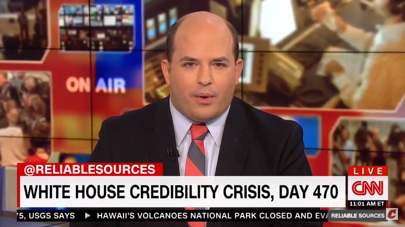 CNN’s Stelter Says White House Credibility Crisis Isn’t New: ‘It’s Been True Since Day One’