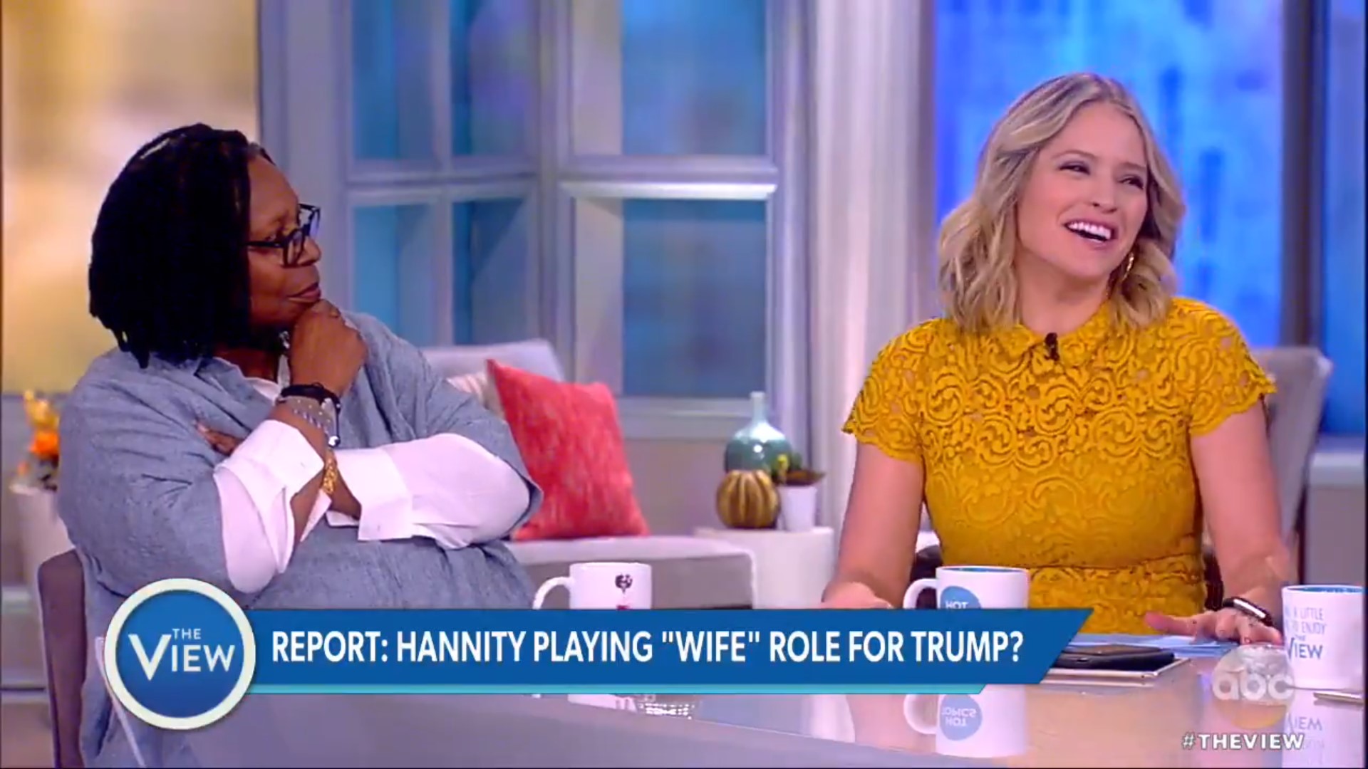 ‘The View’ Hosts Crack Up Over Hannity’s Late-Night Trump Calls: Sean Is Trump’s ‘Work Wife’
