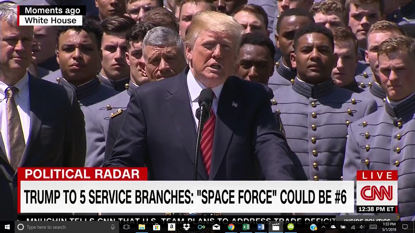 Watch President Trump Wax Poetic On The ‘Space Force’: ‘We’re Getting Very Big In Space’