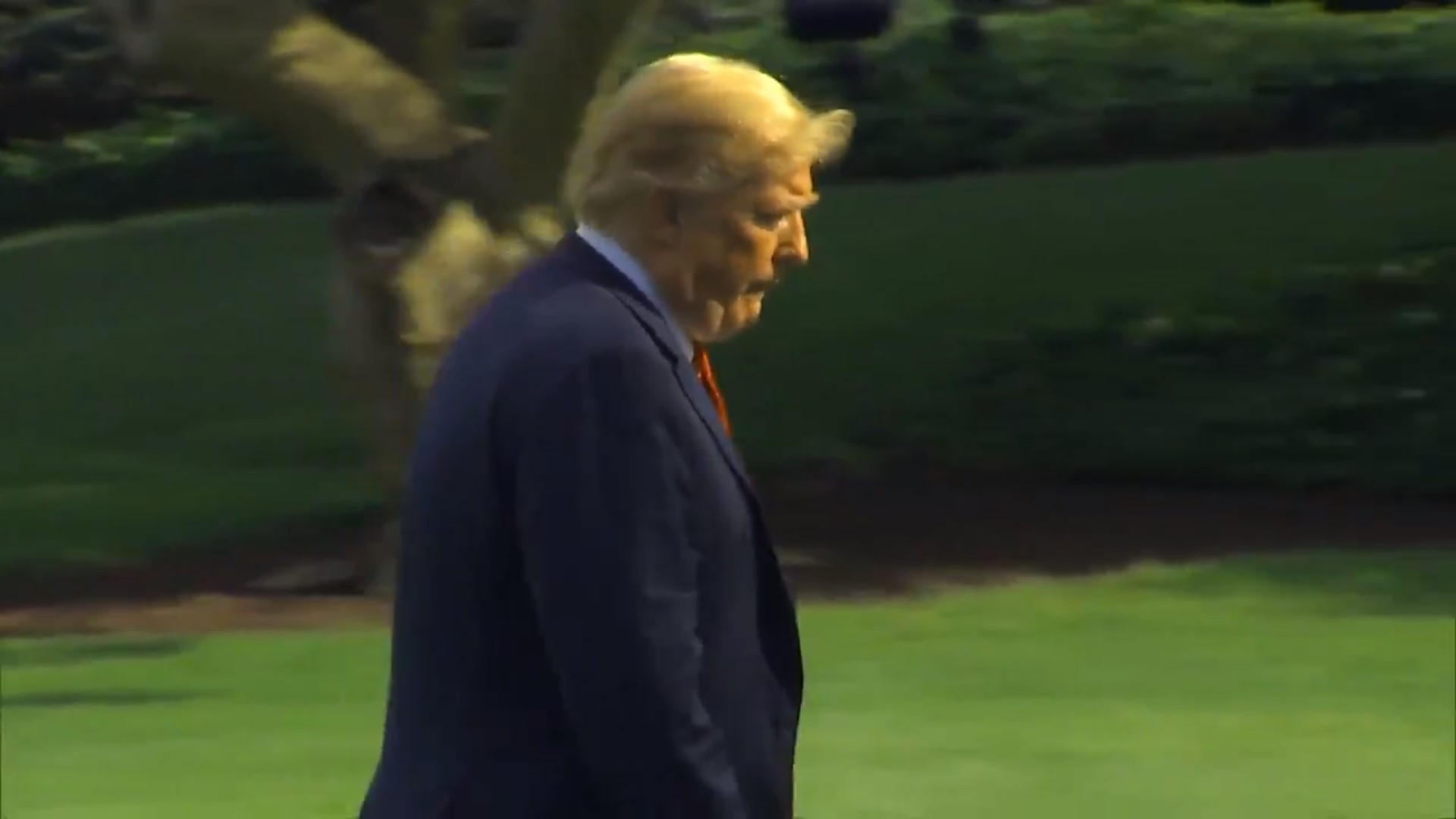 Trump Ignores Reporters’ Questions About Newspaper Shooting: ‘Why Are You Walking Away?!’