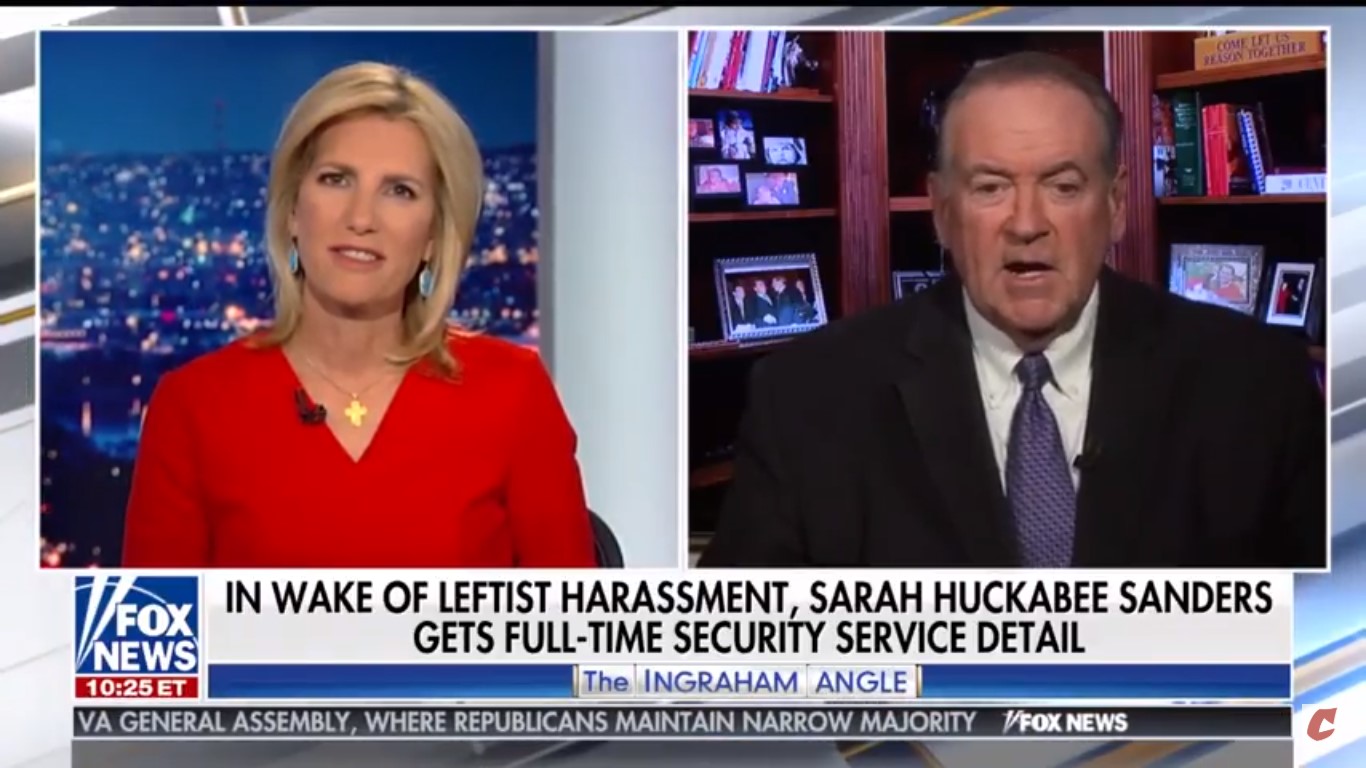 Mike Huckabee Compares His Daughter’s Red Hen Experience To ‘What We Saw At Lunch Counters In The ’60s’