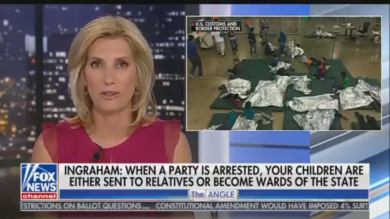 Laura Ingraham: Detention Centers Holding Migrant Children Are ‘Essentially Summer Camps’