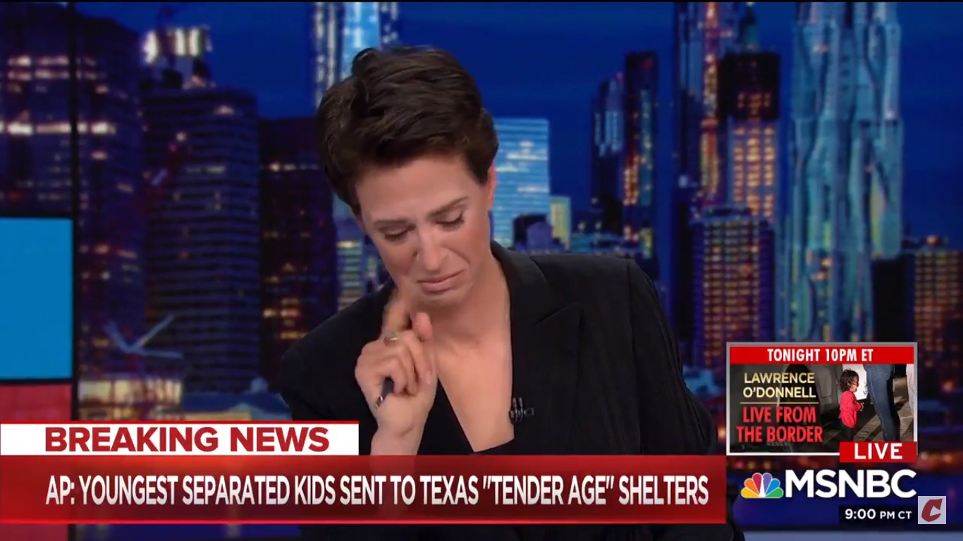 Maddow Breaks Down As She Delivers News That Migrant Babies Have Been Sent To ‘Tender Age’ Shelters