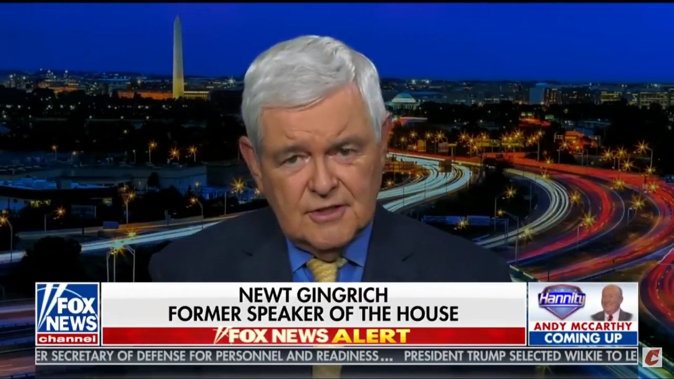 Newt Gingrich: ‘The Person Whose Situation Is Most Like President Trump’s Was Abraham Lincoln’