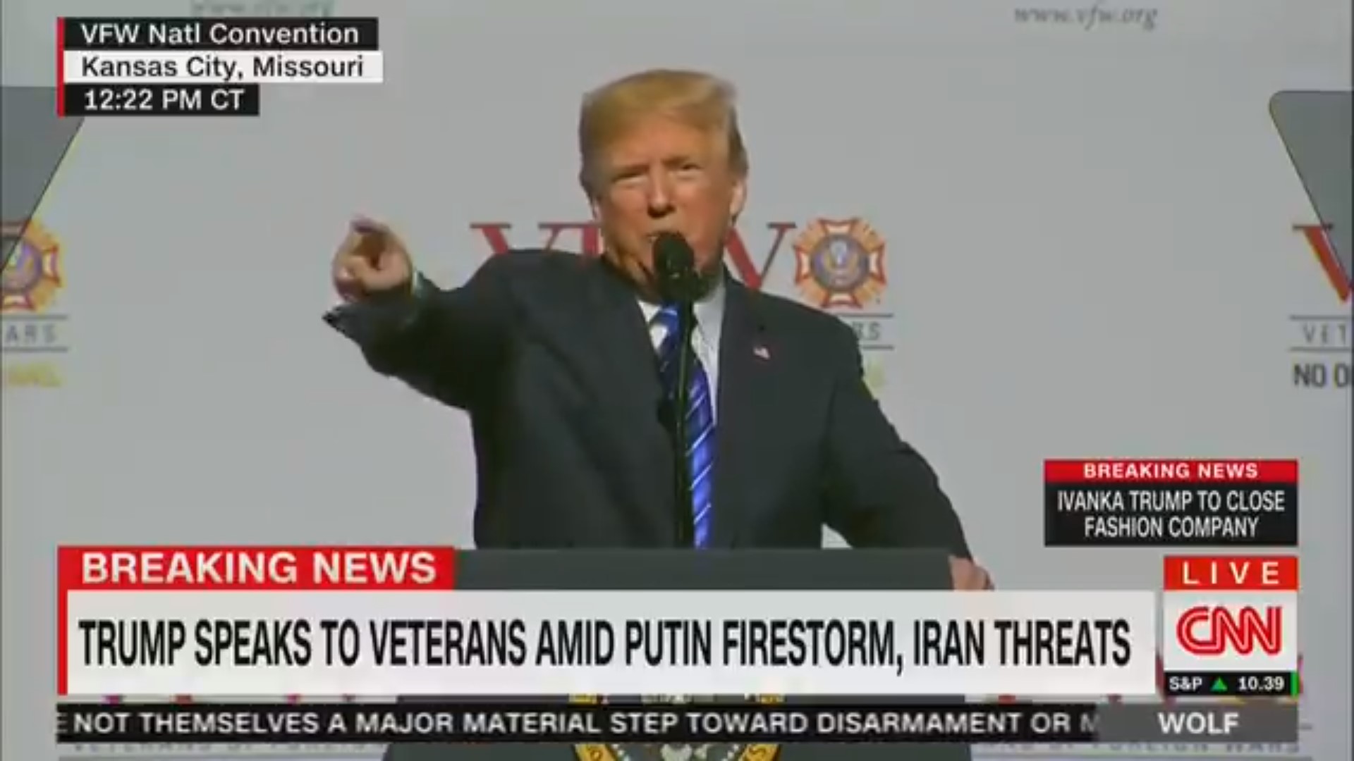 Trump Encourages Vets To Boo Media: ‘Don’t Believe The Crap You See From These People, The Fake News’