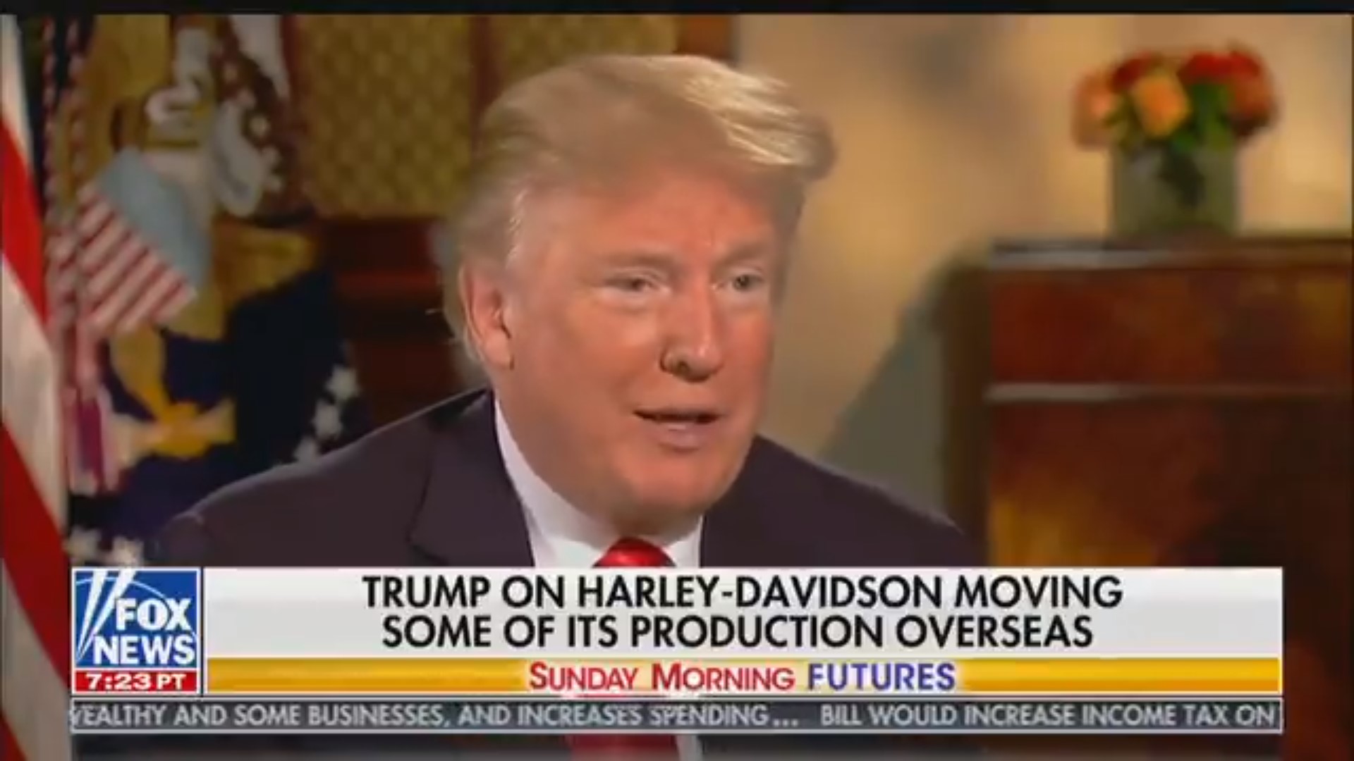 POTUS Guarantees That ‘Everybody That Ever Bought A Harley-Davidson Voted For Trump’