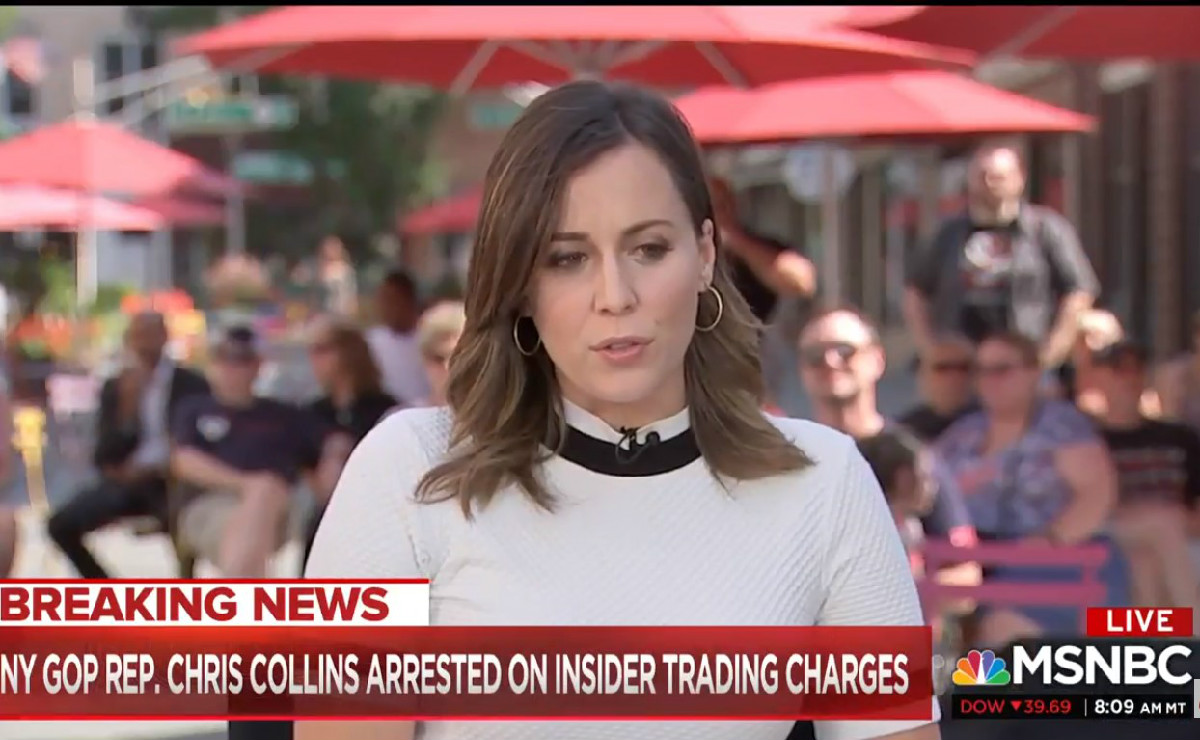 WATCH: MSNBC Live Audience Cheers After Hallie Jackson Reports On Rep. Chris Collins’ Arrest