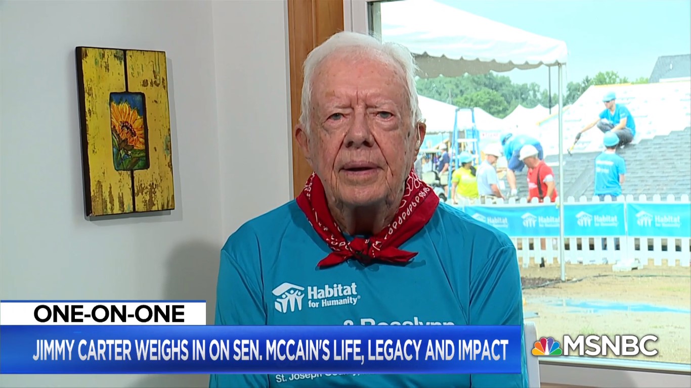 Jimmy Carter Chastises Trump For Initially Refusing To Lower Flag For McCain: ‘Very Serious Mistake’