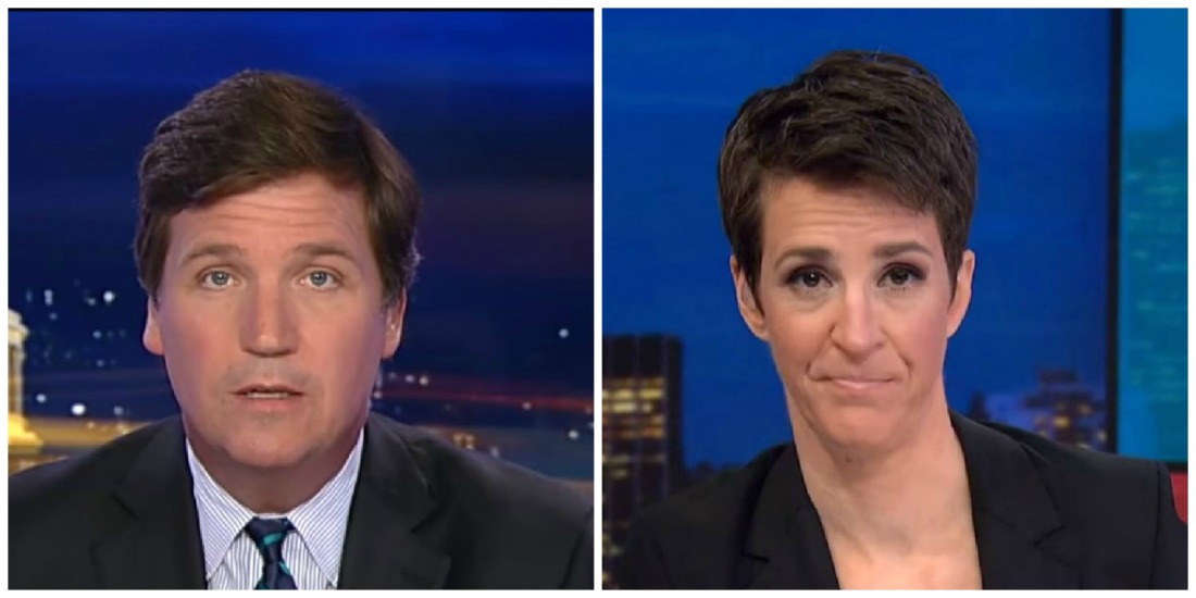 Maddow Leads In Total Viewers Friday Night, Tucker Takes Top Spot In Key Demo