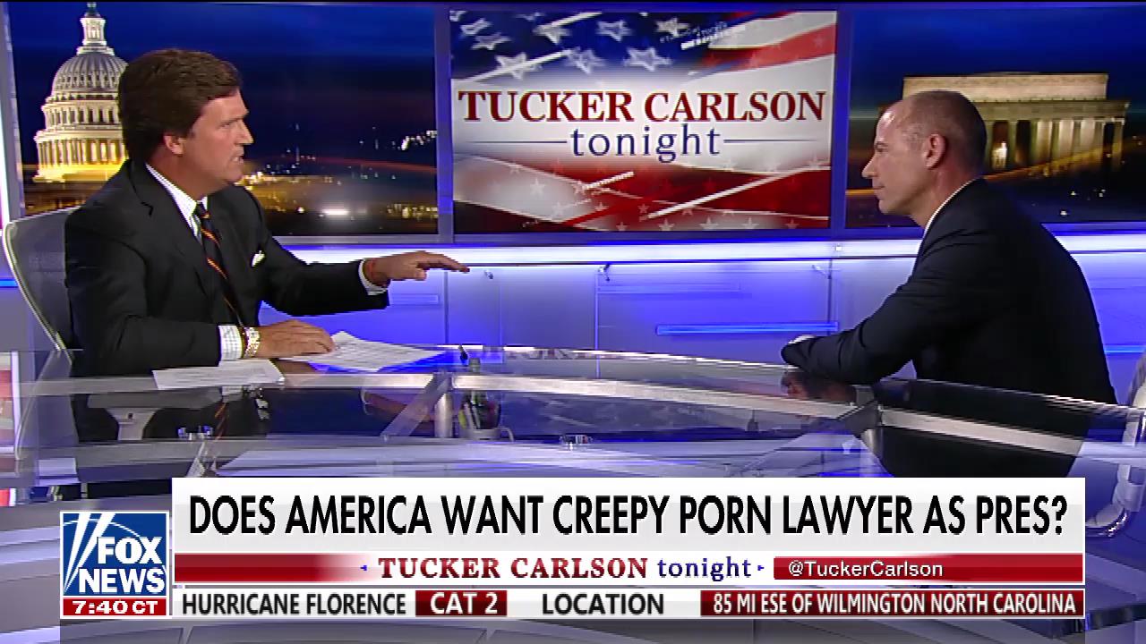 Tucker Falsely Claims He Never Attacked Stormy Daniels, Calls Avenatti ‘Creepy Porn Lawyer’