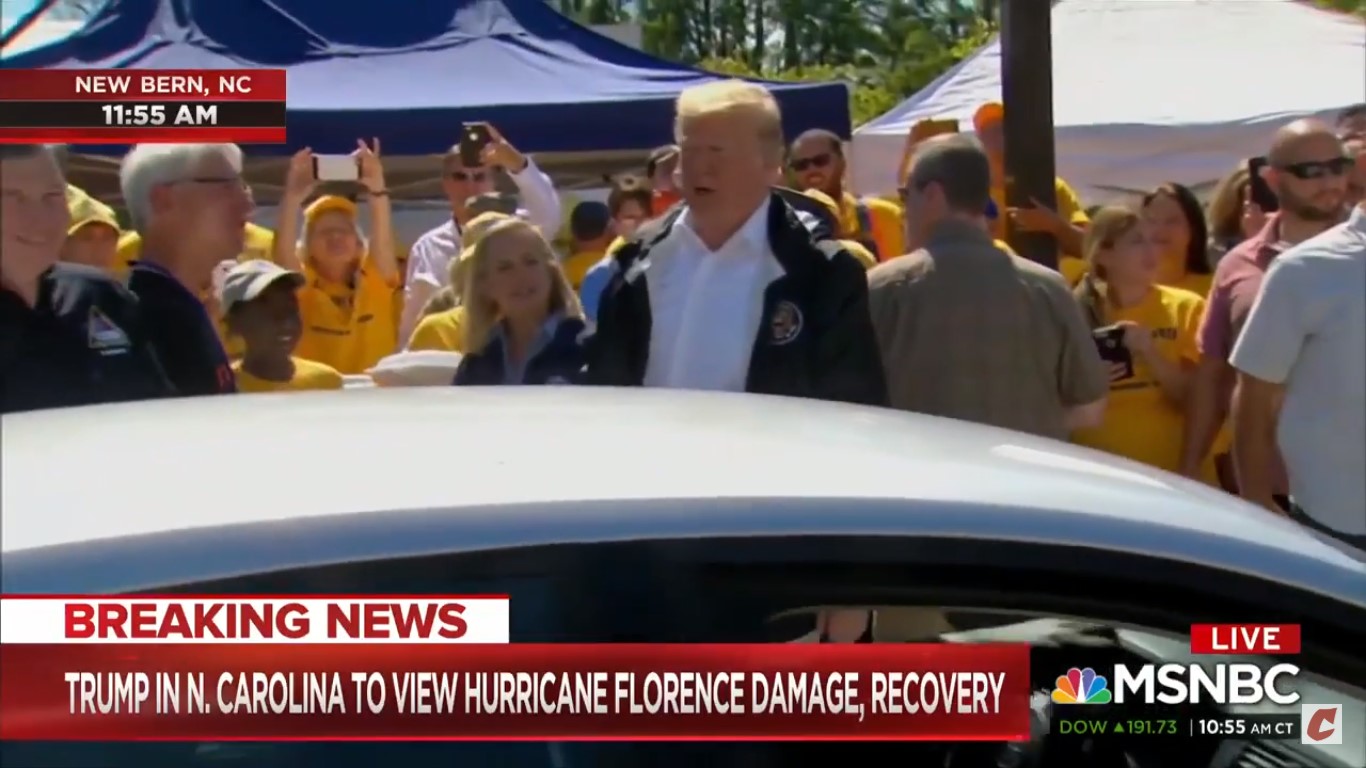 WATCH: Trump Tells Hurricane Florence Victims To ‘Have A Good Time’