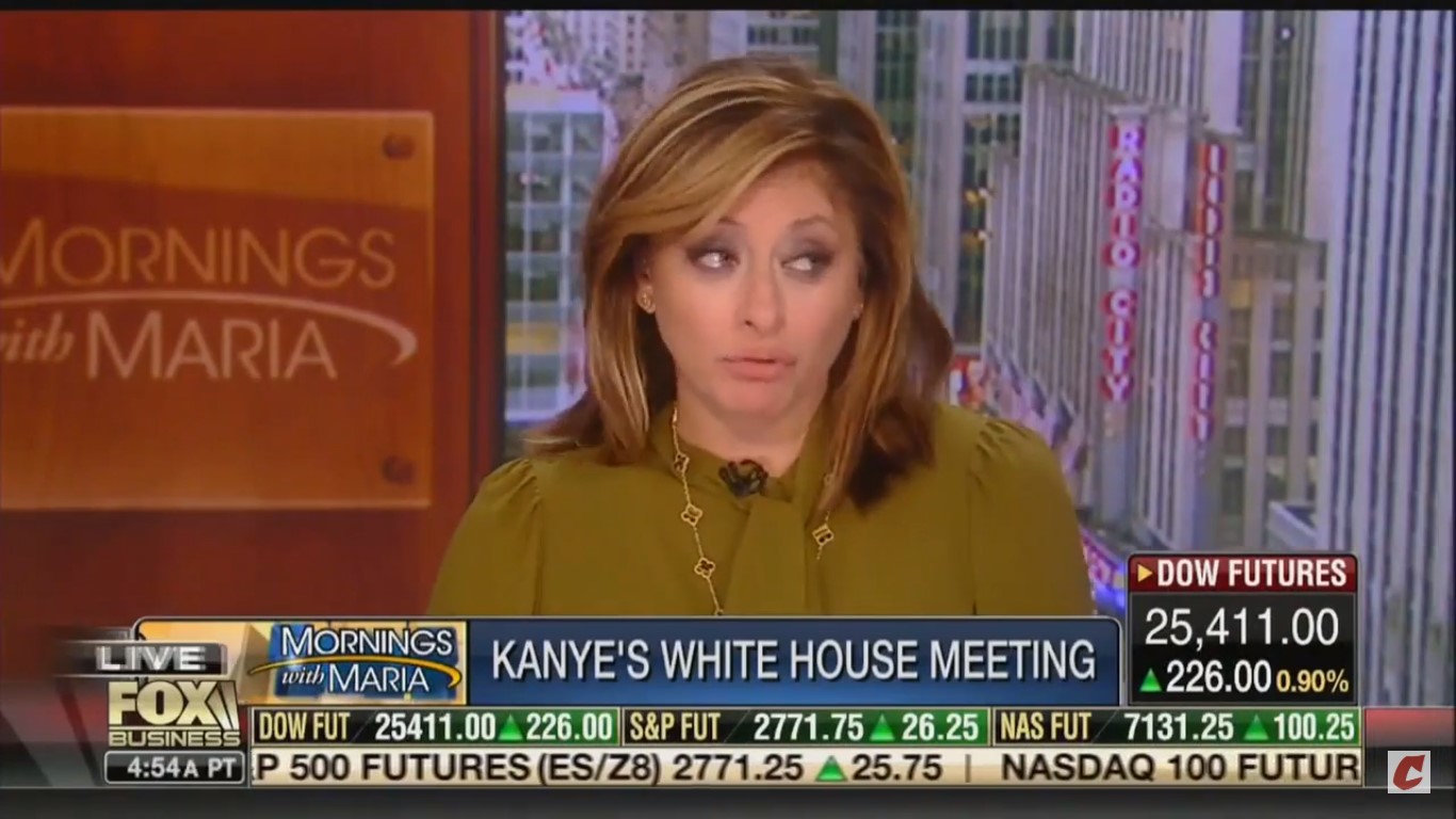 Fox’s Maria Bartiromo Brushes Off Kanye’s Oval Office F-Bomb: ‘Did You Forget The Blue Dress?’