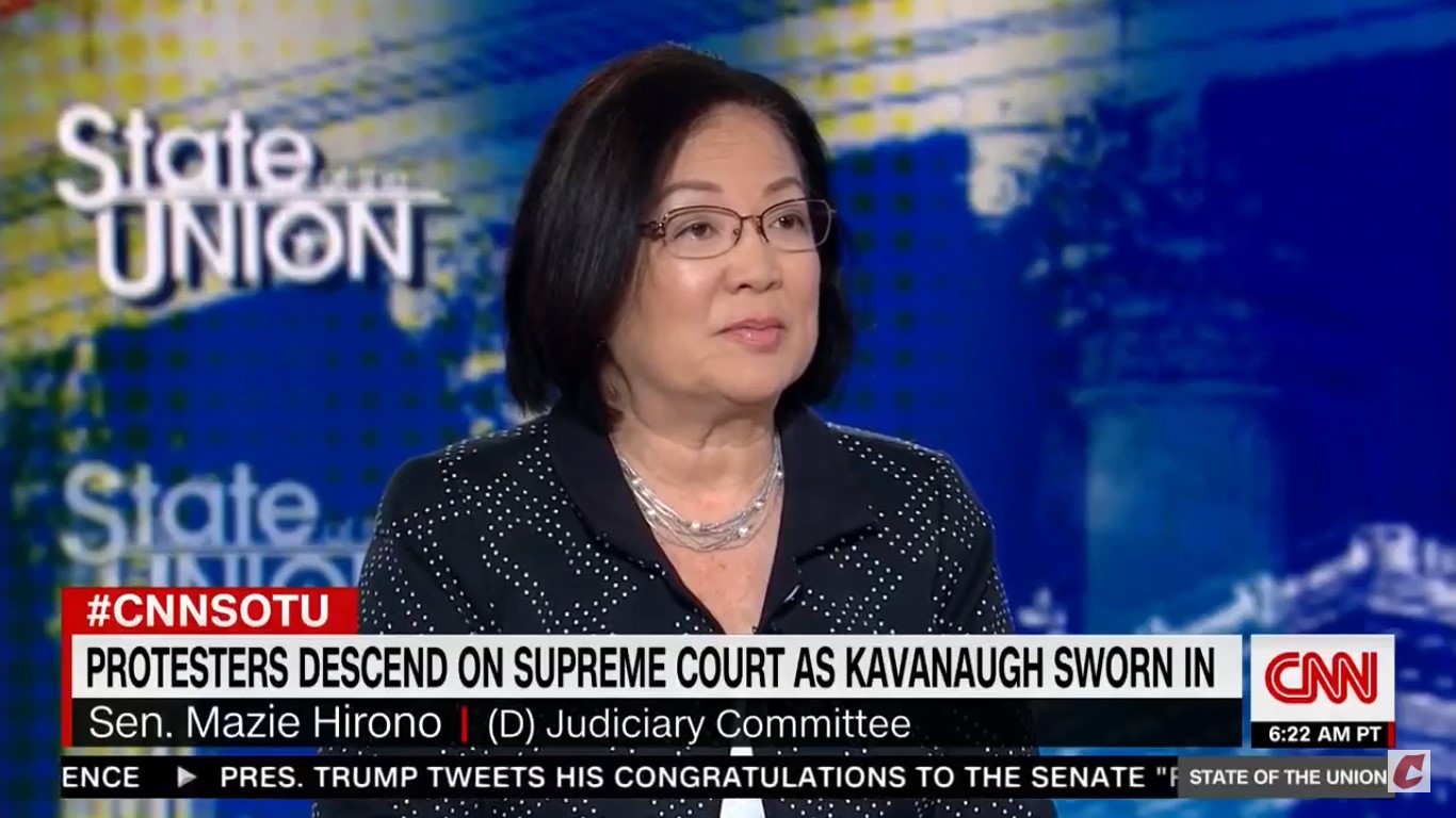 Mazie Hirono: It’s ‘Insulting’ For Susan Collins To Say Christine Ford Is Mistaken On Kavanaugh