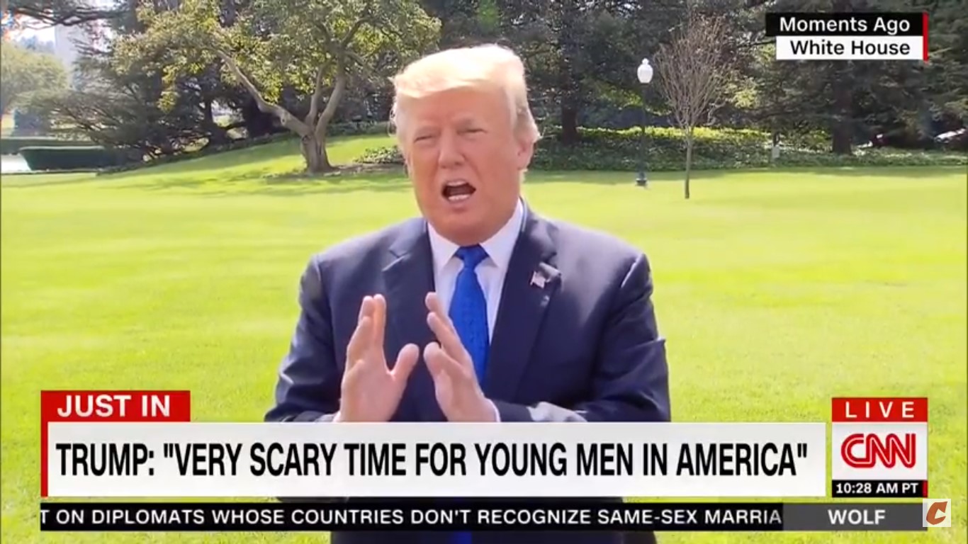 Trump: ‘It’s A Very Scary Time For Young Men In America,’ ‘Women Are Doing Great’
