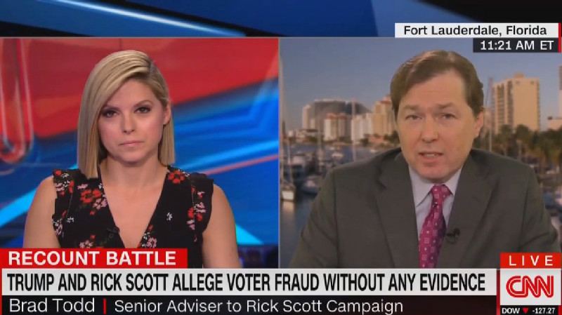 Rick Scott Adviser Won’t Refute Trump’s Claim That People Voted Multiple Times: ‘I Wasn’t In Florida On Election Day’