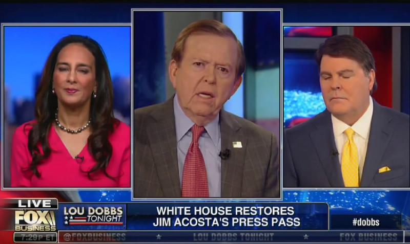 Lou Dobbs Is Big Mad Over Jim Acosta, Says Trump Should Tell Judge To ‘Go To Hell’