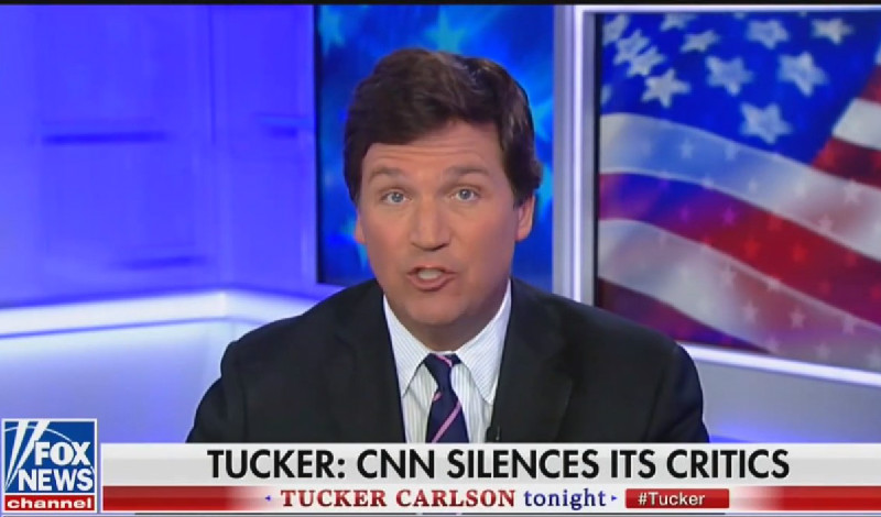 Tucker Carlson Continues To Falsely Accuse CNN Of Blackmailing Reddit User Over Anti-CNN Meme