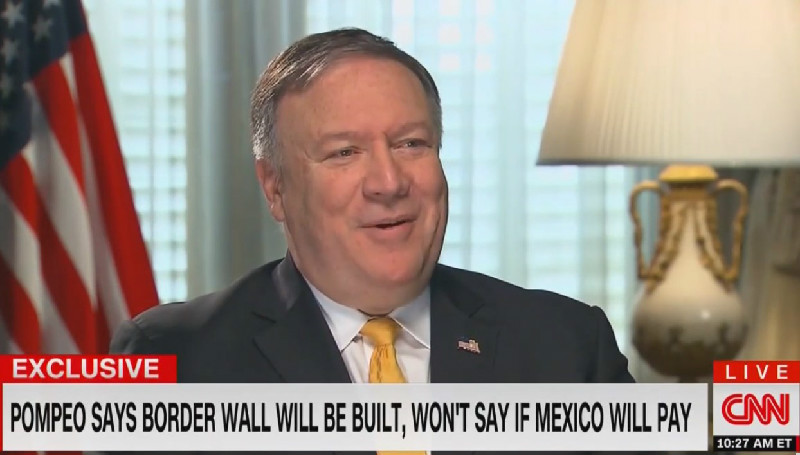 Mike Pompeo Dodges When Asked If Mexico Will Pay For Wall: ‘We’re Going To Get The Wall Built’