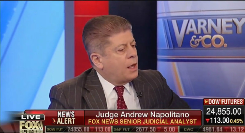 Fox’s Judge Napolitano Says Roger Stone Arrest Was ‘Staged’: ‘Behavior Of A Police State!’