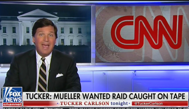 Tucker Carlson Reports As Fact That CNN ‘Talked To Mueller’s People Before’ Roger Stone Raid