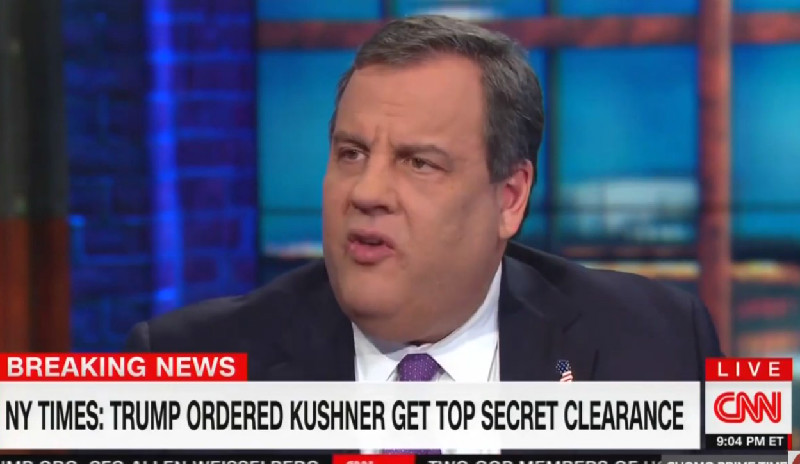 Chris Christie Sticks the Shiv In Javanka Over Kushner Security Clearance: This Is ‘Very Disturbing’