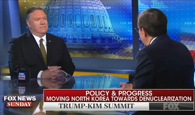 Chris Wallace Presses Mike Pompeo: Why Does Trump Say He ‘Fell In Love’ With Kim Jong-Un?
