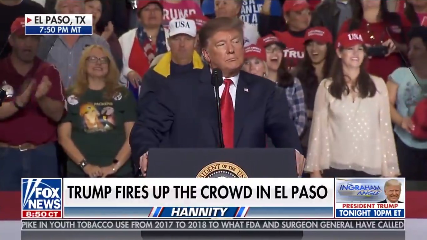Fox News Rides Trump’s El Paso Rally To Dominant Ratings Victory Monday Night