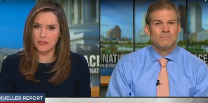 Jim Jordan Gets Under Skin of CBS Anchor While Dodging Questions About Mueller Report
