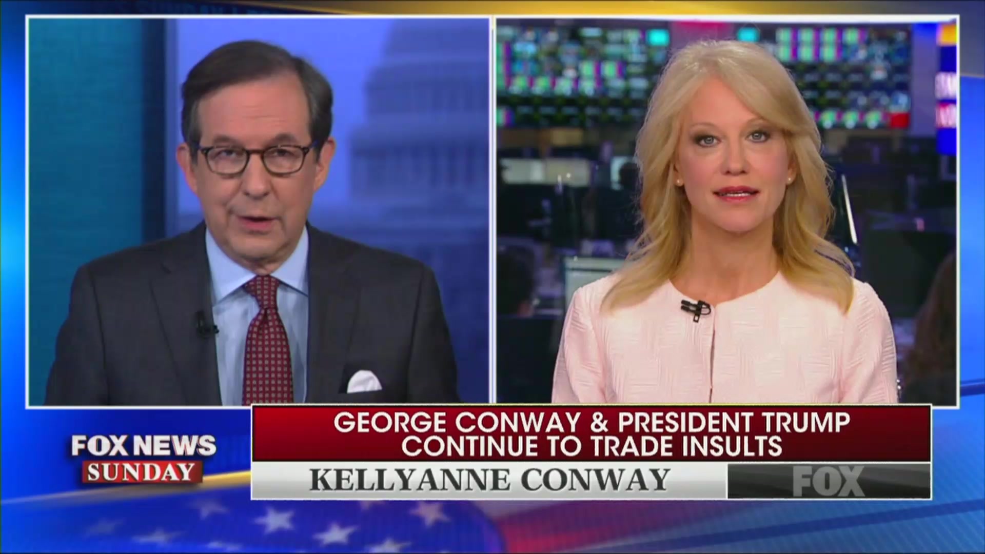 Kellyanne Conway Snaps at Fox’s Chris Wallace For Asking About Her Marriage: ‘Are You Oprah Now?!’