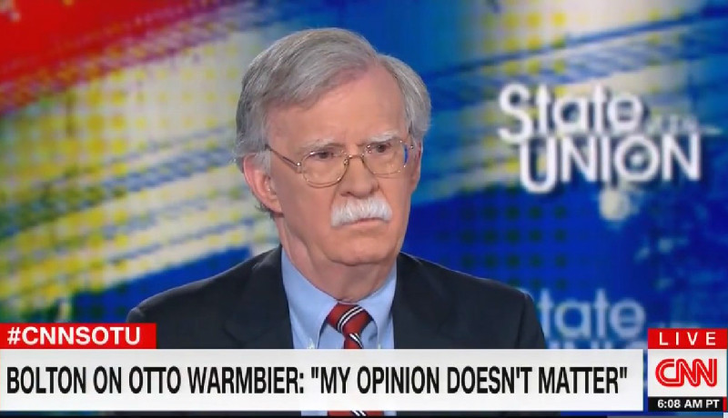 National Security Adviser Bolton: ‘My Opinion Doesn’t Matter’ on Kim Jong Un and Otto Warmbier