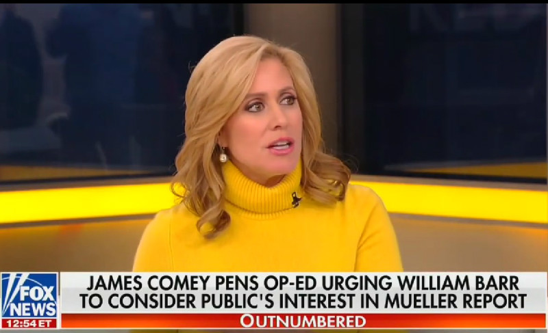 Fox Host: I Was For Mueller Report Being Made Public Until Comey Agreed With Me