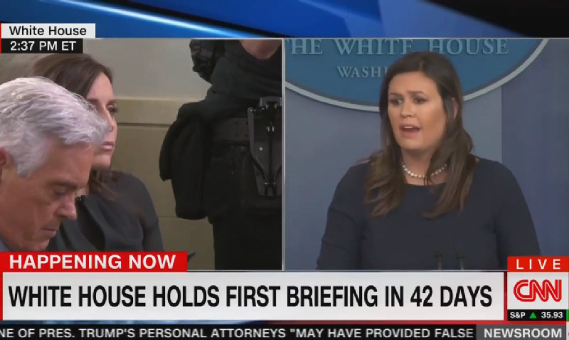 Sarah Sanders: Ask Democrats If Trump Really Believes Democrats Hate Jews