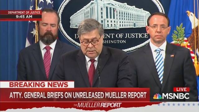 William Barr: Trump’s Lawyers Got The Redacted Mueller Report ‘Earlier This Week’