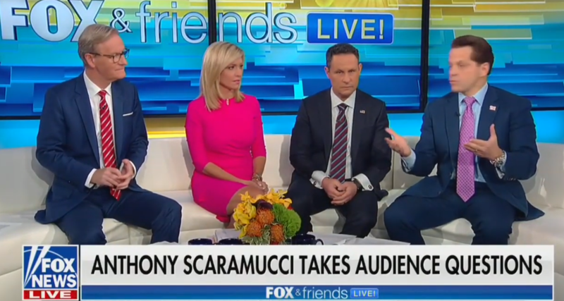 Watch: Fox & Friends Studio Audience Cheers Anthony Scaramucci’s 11 Days In The White House